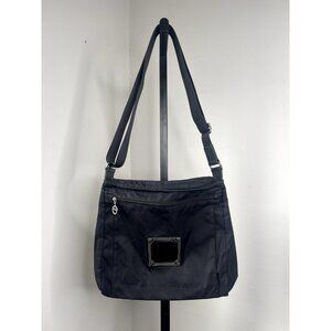 Longchamp Crossbody Black Nylon Flat Convertible Shoulder Bag